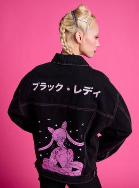 Pretty Guardian Sailor Moon Black Lady Denim Jacket, , hi-res